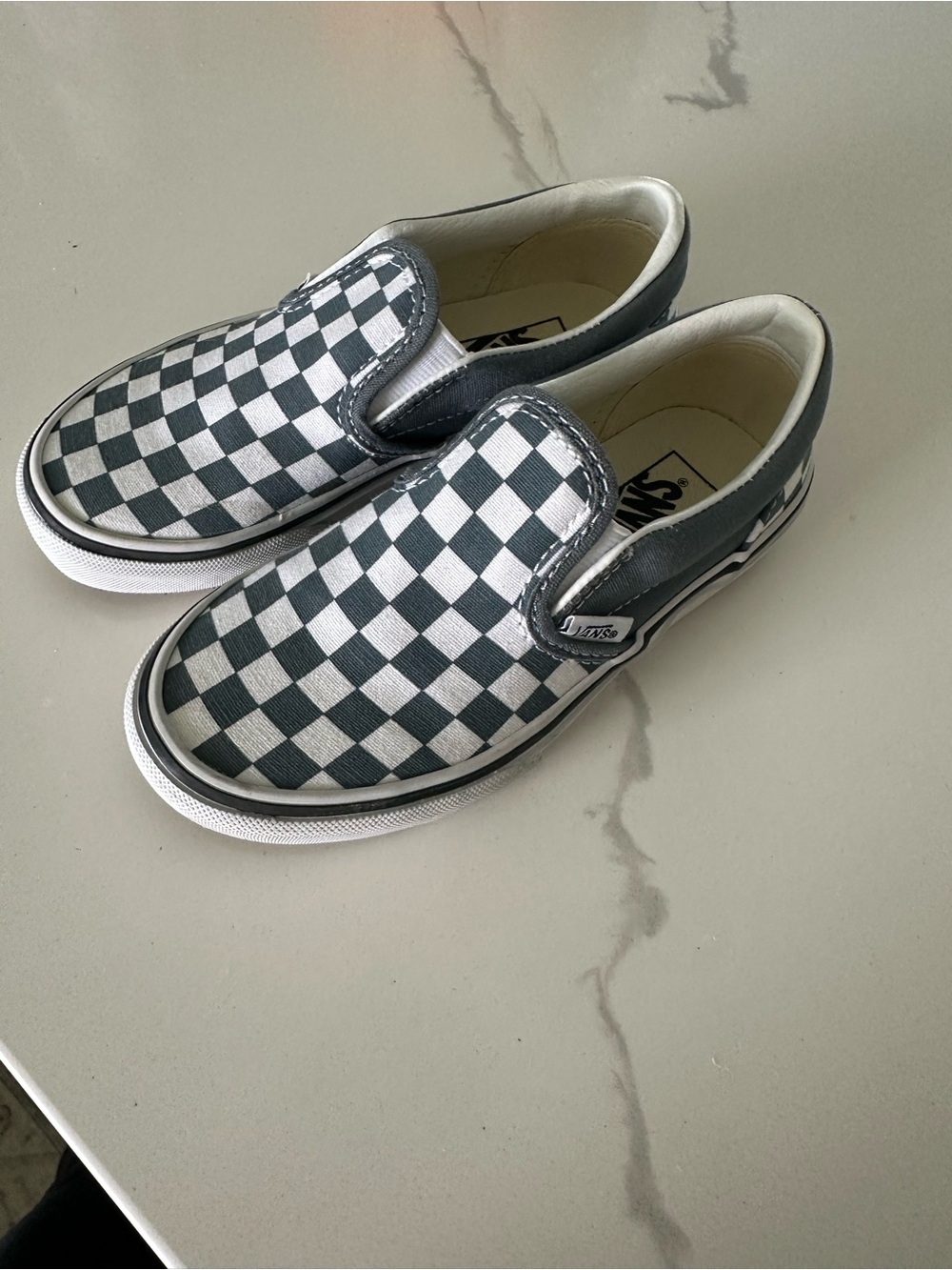 Vans Kids Classic Slip-On Checkerboard Shoes - 12.5 little Kid